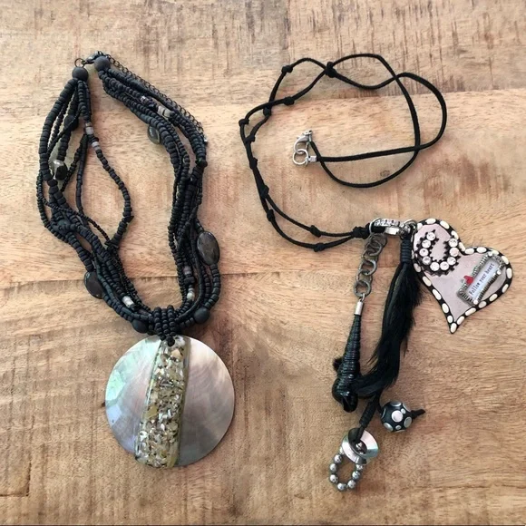 Two black necklaces - a Chico’s shell necklace plus another “just for fun” one! - Picture 13 of 13